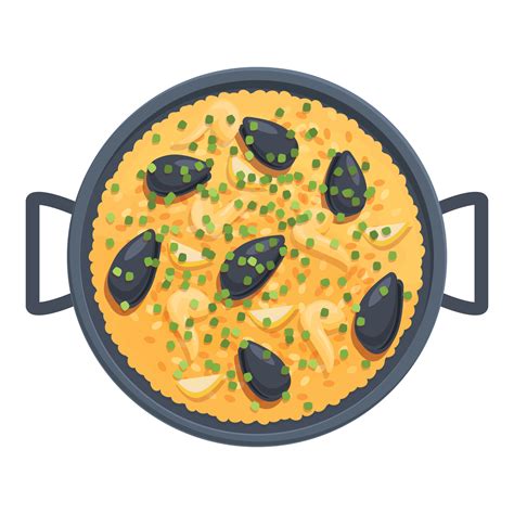 Paella rice icon cartoon vector. Spanish food 14334349 Vector Art at ...