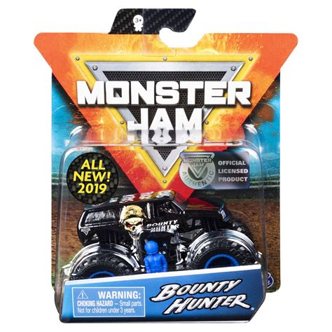 Monster Jam, Official Bounty Hunter Monster Truck, Die-Cast Vehicle ...