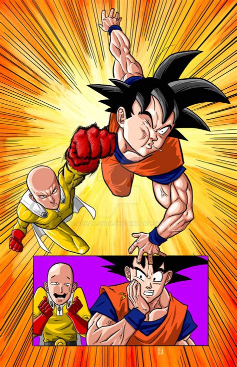 Saitama v Goku by ACBAIL2000 on DeviantArt