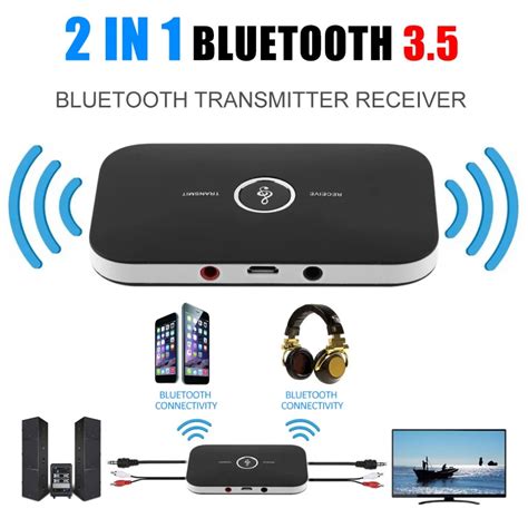 2 In 1 Wireless Stereo Audio Receiver Music Bluetooth Transmitter Receiver Adapter + Digital to ...