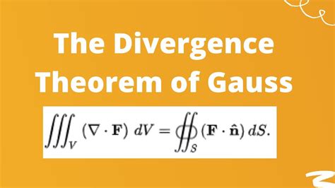 Teorema De La Divergencia De Gauss Gauss S Divergence Theorem Video | My XXX Hot Girl