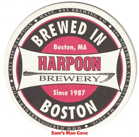 Harpoon Brewery Beer Coaster