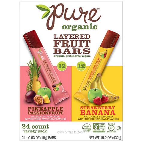 Pure Organic Layered Fruit Bars, 28-count - Walmart.com - Walmart.com