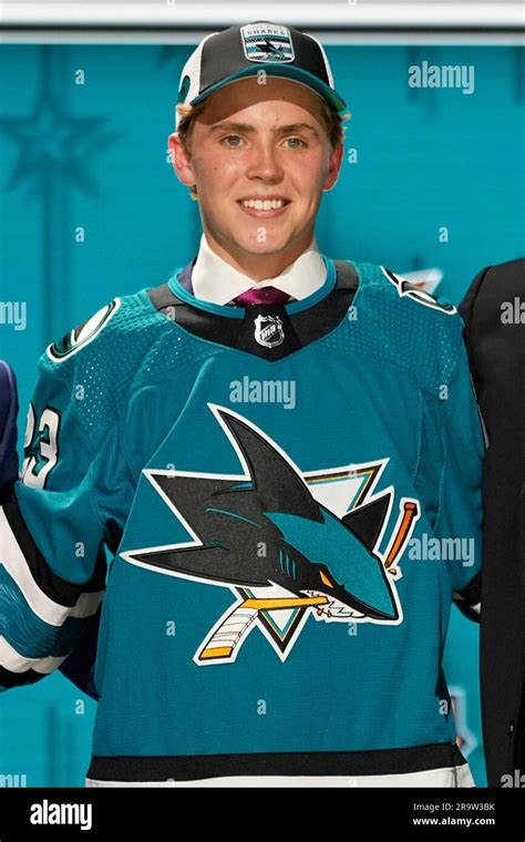 William Smith poses after being picked by the San Jose Sharks during ...