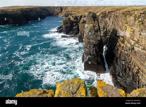 The Old Man of Wick sea stack near Wick Scotland Stock Photo - Alamy