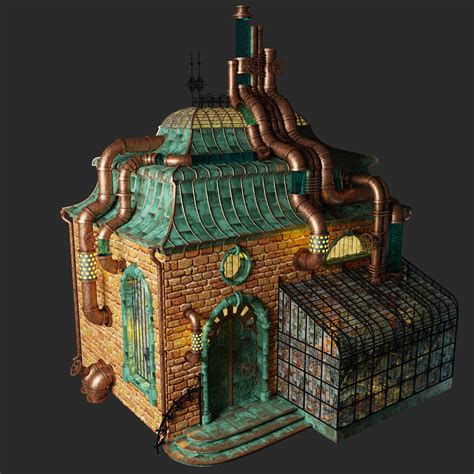 steampunk house | Steampunk house, Minecraft steampunk, Steampunk city