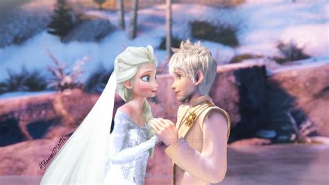 Jack Frost and Elsa' s wedding | Jack frost and elsa, Disney frozen elsa art, Disney princess elsa