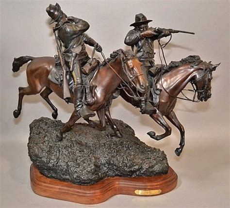 Western Art : Spectacular Western Bronze Sculpture Entitiled