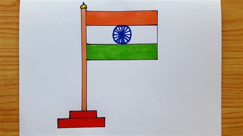 Indian National Flag Drawing Kids