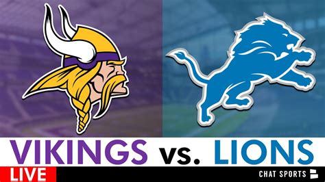 Vikings vs. Lions LIVE Streaming Scoreboard, Play-By-Play & Highlights ...