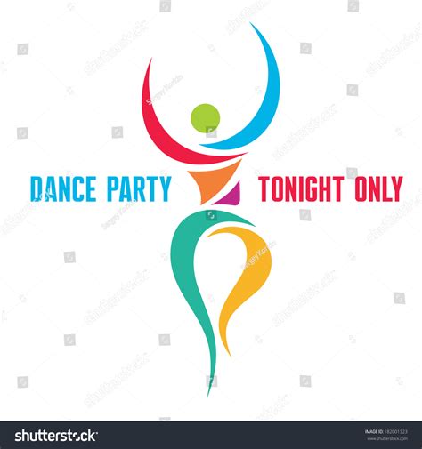 Dance Party Vector Logo Template Concept Stock Vector (Royalty Free ...