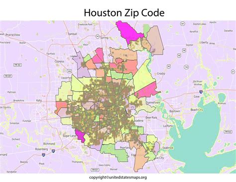 Houston Zip Code Map 2024