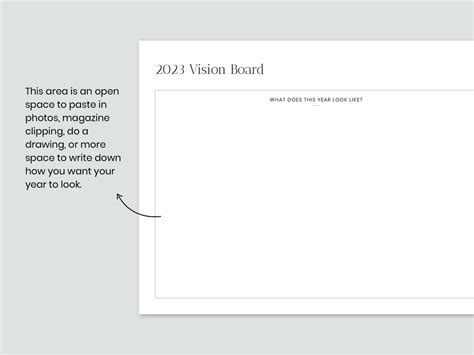 2023 Vision Board Template 2023 Goal Setting - Etsy