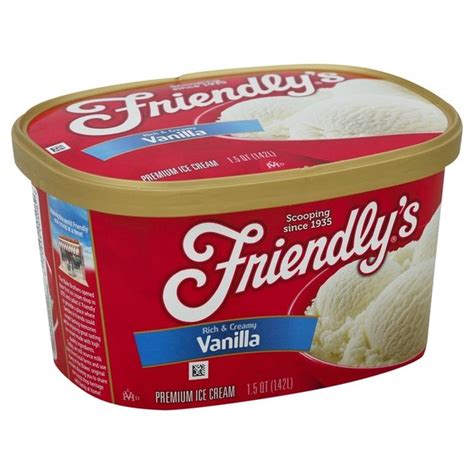 Friendly's Ice Cream, Premium, Vanilla (1.5 qt) from ShopRite - Instacart