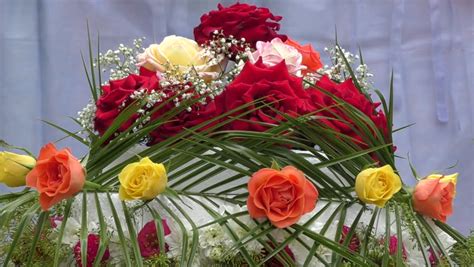 Stock video of flower arrangement of live flowers | 15582796 | Shutterstock