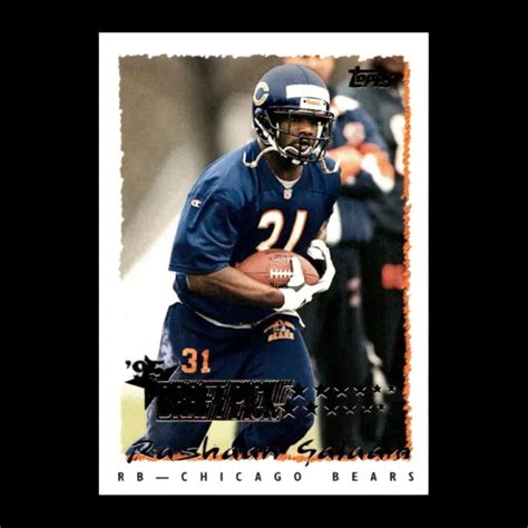 RASHAAN SALAAM 1995 Topps recrue Chicago Bears #233 R327K 43 EUR 1,97 ...