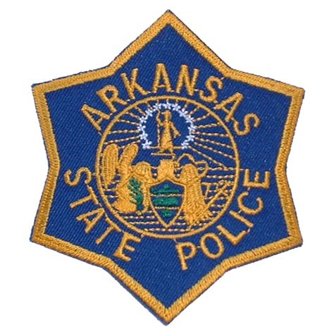 Arkansas State Police Large - Embroidered Iron-On Patch at Sticker Shoppe