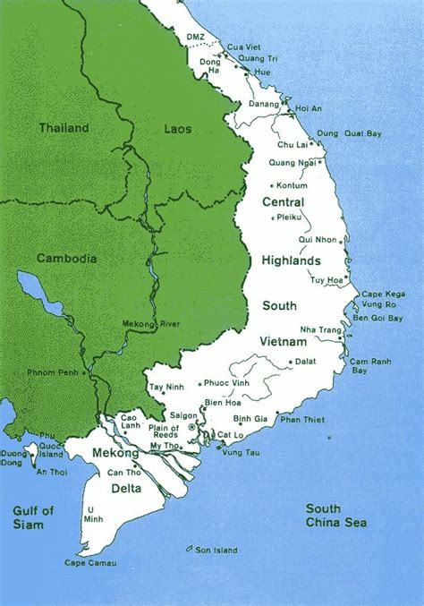 Map Of South Vietnam 1970 - Maping Resources