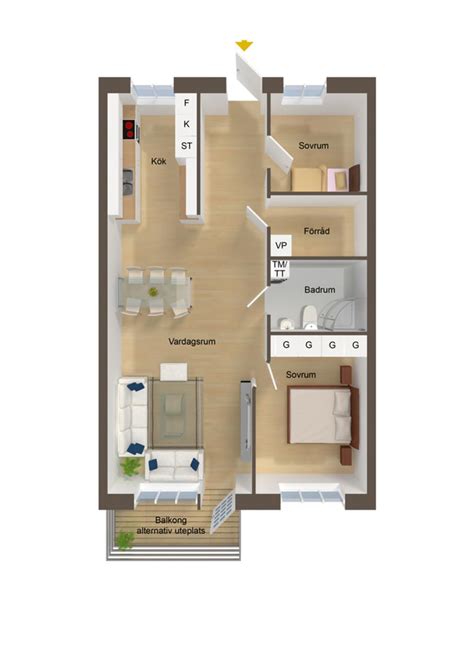 40 More 2 Bedroom Home Floor Plans