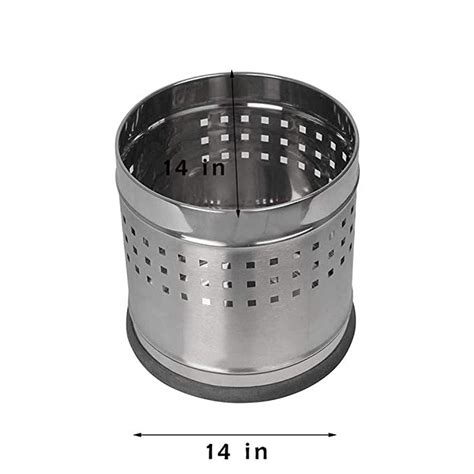 Silver Round Stainless Steel Planter, For Balcony, Size: 14'X14' at Rs 990 in Pune