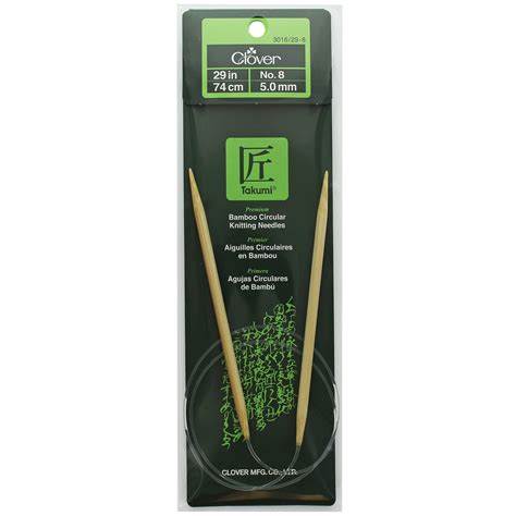 Clover Bamboo Circular Knitting Needles 29" (Sizes 3 to 15) – Lion Brand Yarn