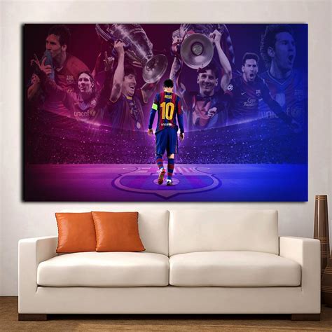 Lionel Messi Art Canvas Lionel Messi Barcelona Footballer Art | Etsy