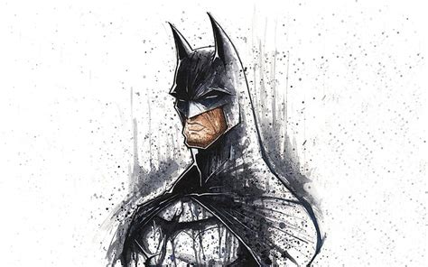 HD wallpaper: Batman drawing sketch, art, minimalistic, dc comics ...