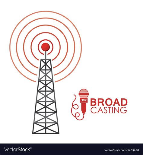 Broadcasting design Royalty Free Vector Image - VectorStock