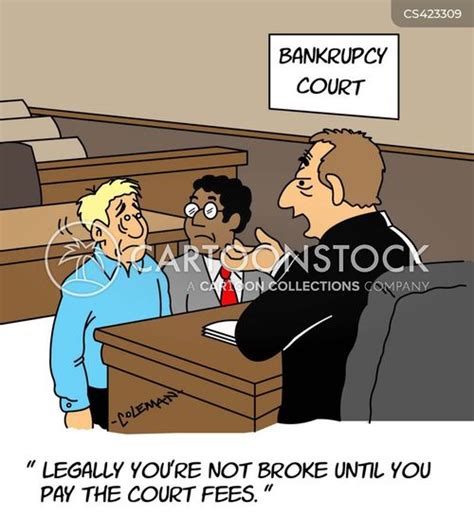 Bankruptcy Status Cartoons and Comics - funny pictures from CartoonStock