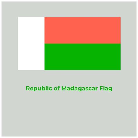 Premium Vector | The madagascar flag