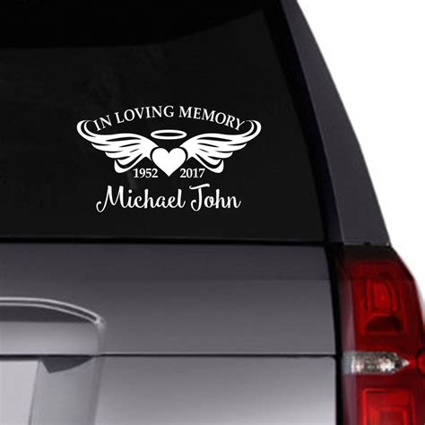 In Loving Memory vinyl car decal/Personalized | Etsy