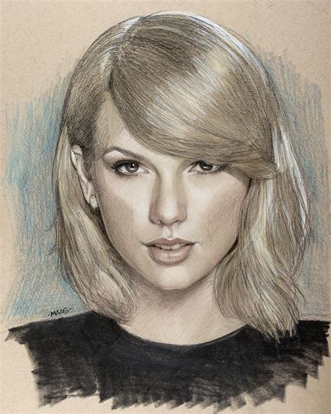 Taylor Swift Pencil Drawing