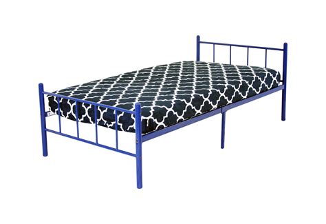 Austin Modern Metal Twin Bed, Blue - Walmart.com - Walmart.com