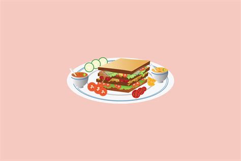 Sandwich vector illustration 23014885 Vector Art at Vecteezy