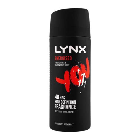 Order Lynx Energised Deodorant Body Spray, 150ml Online at Special ...