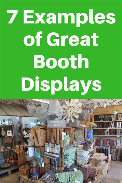 7 Examples of Great Flea Market Booth Displays