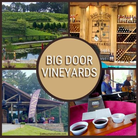 Big Door Vineyards Daily Wine Tastings | Ga Mountains Guide