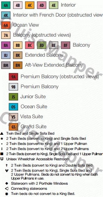 Carnival Pride deck 5 plan | CruiseMapper