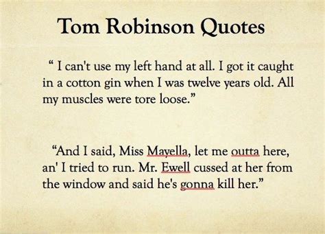 Tom Robinson Quotes With Page Numbers - ShortQuotes.cc