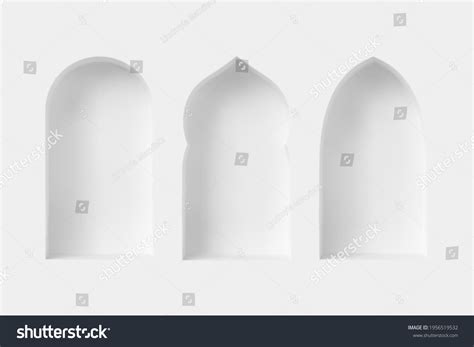 Set 3d Arabic Style Windows Architectural Stock Vector (Royalty Free ...