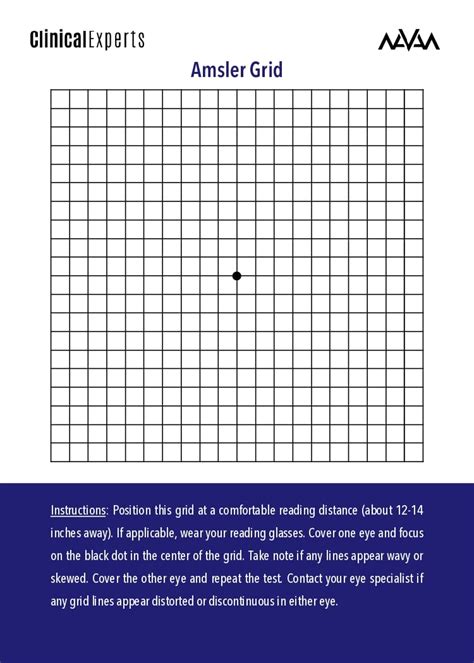 Printable Amsler Grid Chart