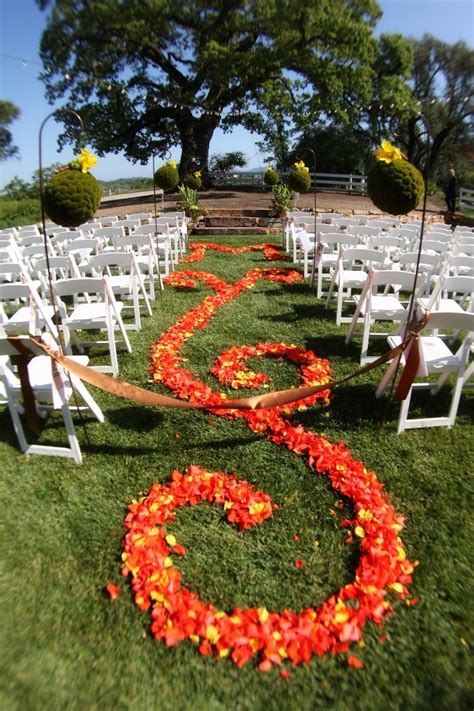 Elegant way to place rose petals down the aisle. Choose to use eco ...