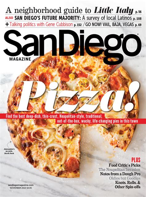 San Diego Magazine Pizza Cover and Feature Design on Behance