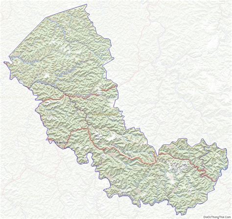 Map of Mingo County, West Virginia - Địa Ốc Thông Thái