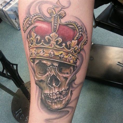 joshartist:king-skull-tattoo-king-crown-skull-skulls-eternalink-illustrative