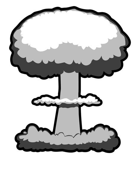 Mushroom Cloud Drawing | Free download on ClipArtMag