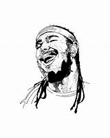 Post Malone Coloring Pages  Learny Kids sketch template
