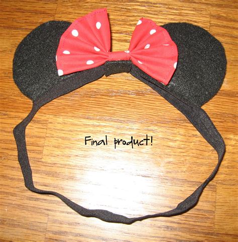 DIY kinda girl: Minnie Mouse ears for baby tutorial