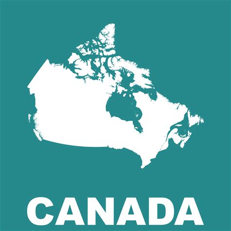 Canada map. Flat vector 26165019 Vector Art at Vecteezy