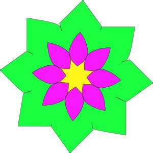 flower using geometric shapes - Clip Art Library